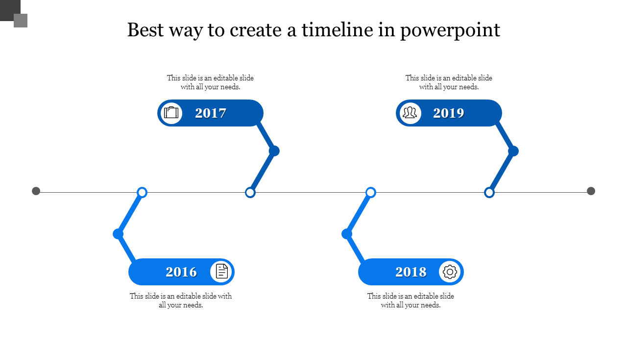 best way to create a timeline in powerpoint-4-Blue